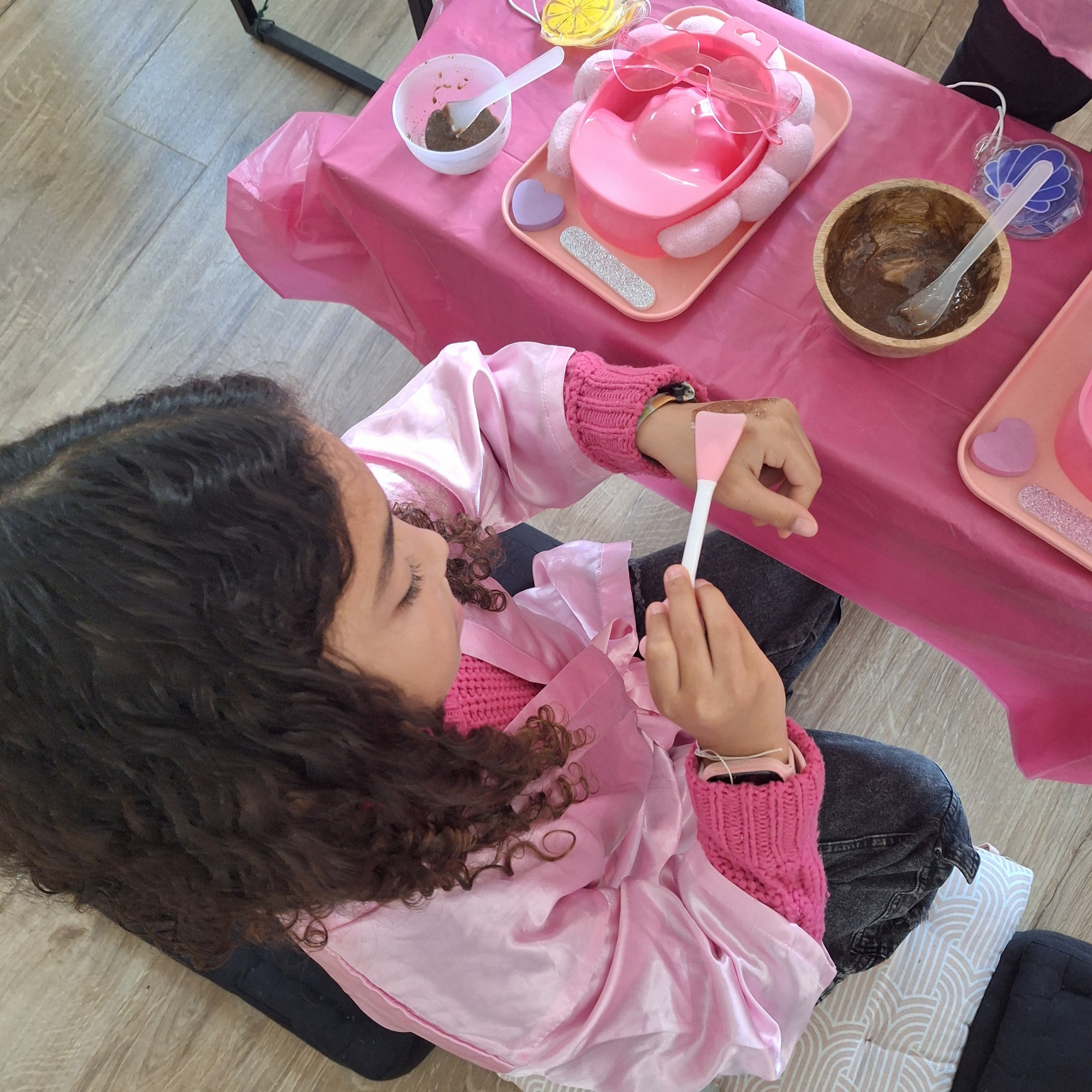 Atelier créatif lors d'une Kids Spa Party